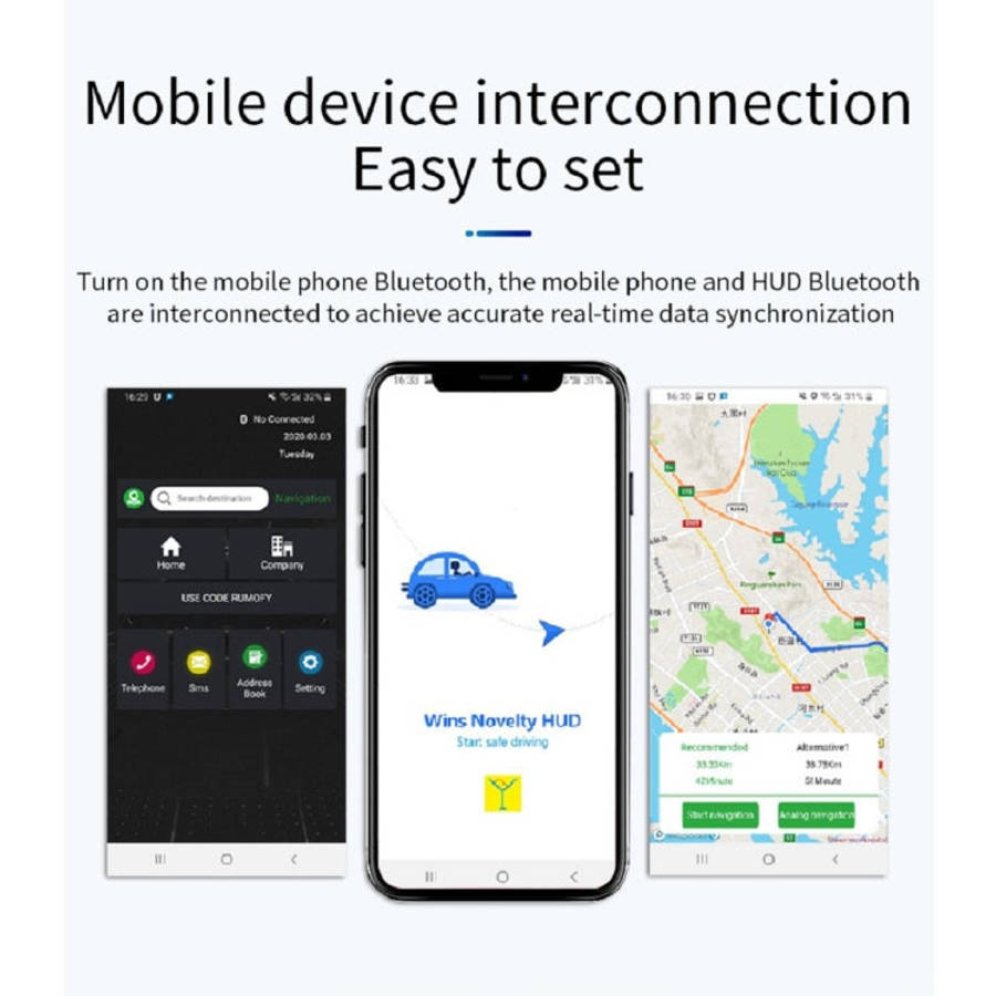 P20 OBD2 + GPS Mode Car Head-up Display HUD Overspeed / Speed / Water Temperature Alarm, P20