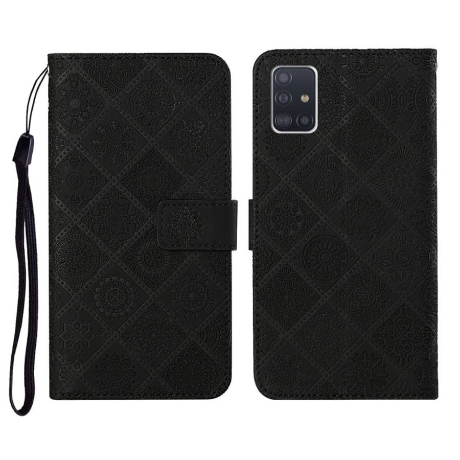 Ethnic Style Embossed Pattern Horizontal Flip Leather Case with Holder & Card Slots & Wallet & La...