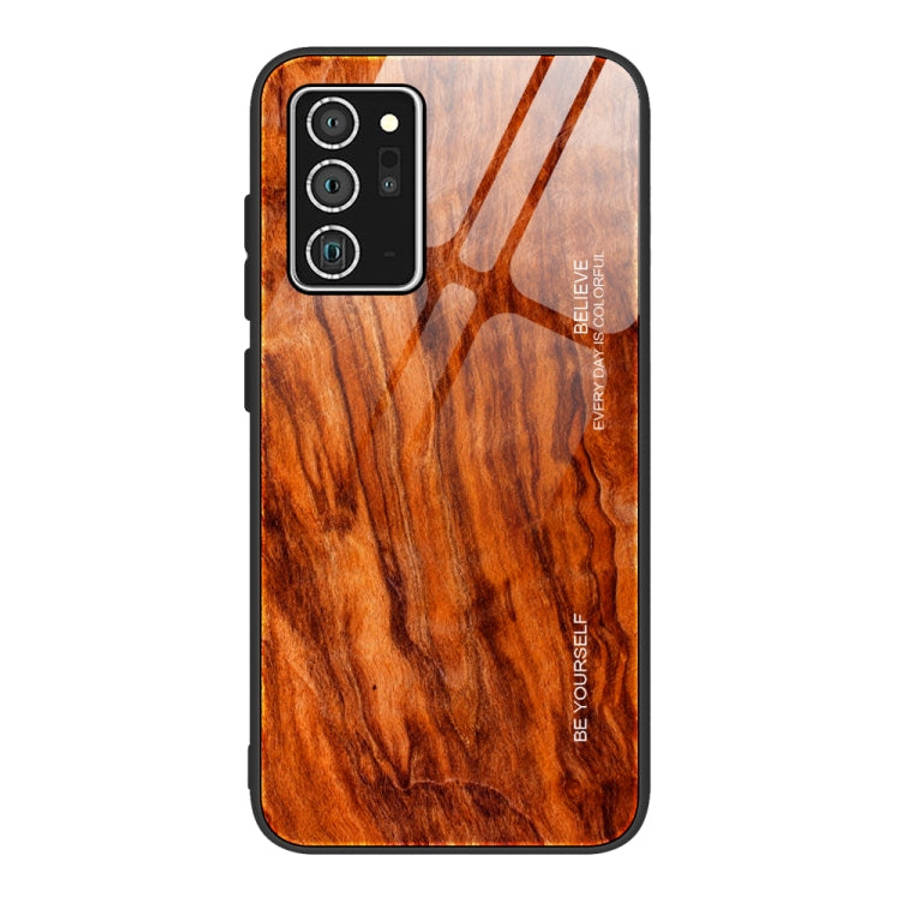 Wood Grain Glass Protective Case, For Samsung Galaxy Note20, For Samsung Galaxy Note20 Ultra, For...
