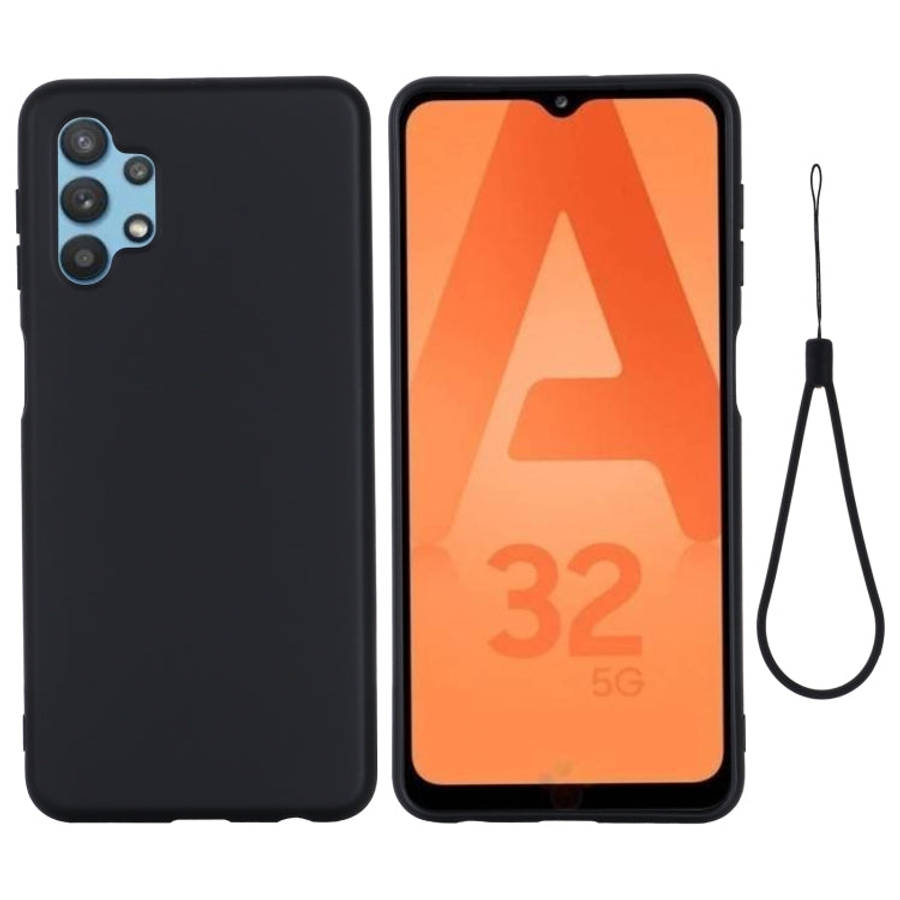 Pure Color Liquid Silicone Shockproof Full Coverage Case, For Samsung Galaxy A32 5G