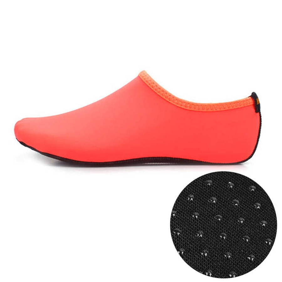 Non-slip Plastic Grain Texture Thick Cloth Sole Solid Color Diving Shoes and Socks, One Pair, XXX...