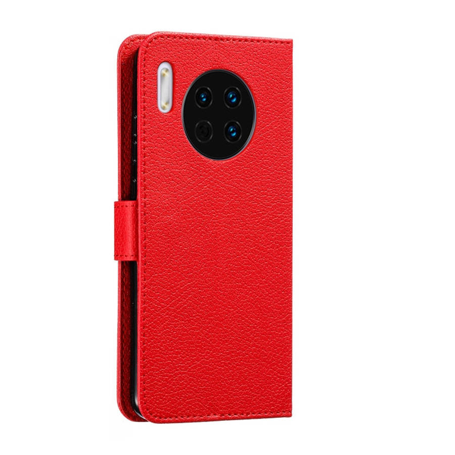 Feather Pattern Litchi Texture Horizontal Flip Leather Case with Holder & Wallet & Card Slots, Fo...
