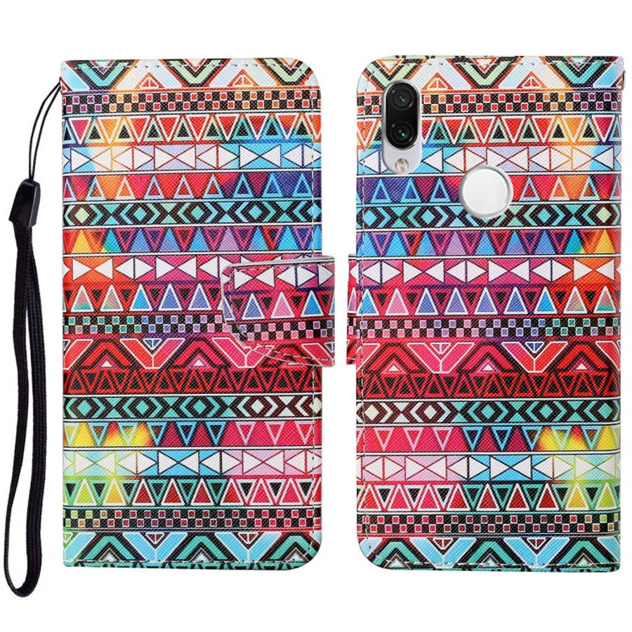 Colored Drawing Pattern Horizontal Flip Leather Case with Holder & Card Slots & Wallet & Lanyard,...