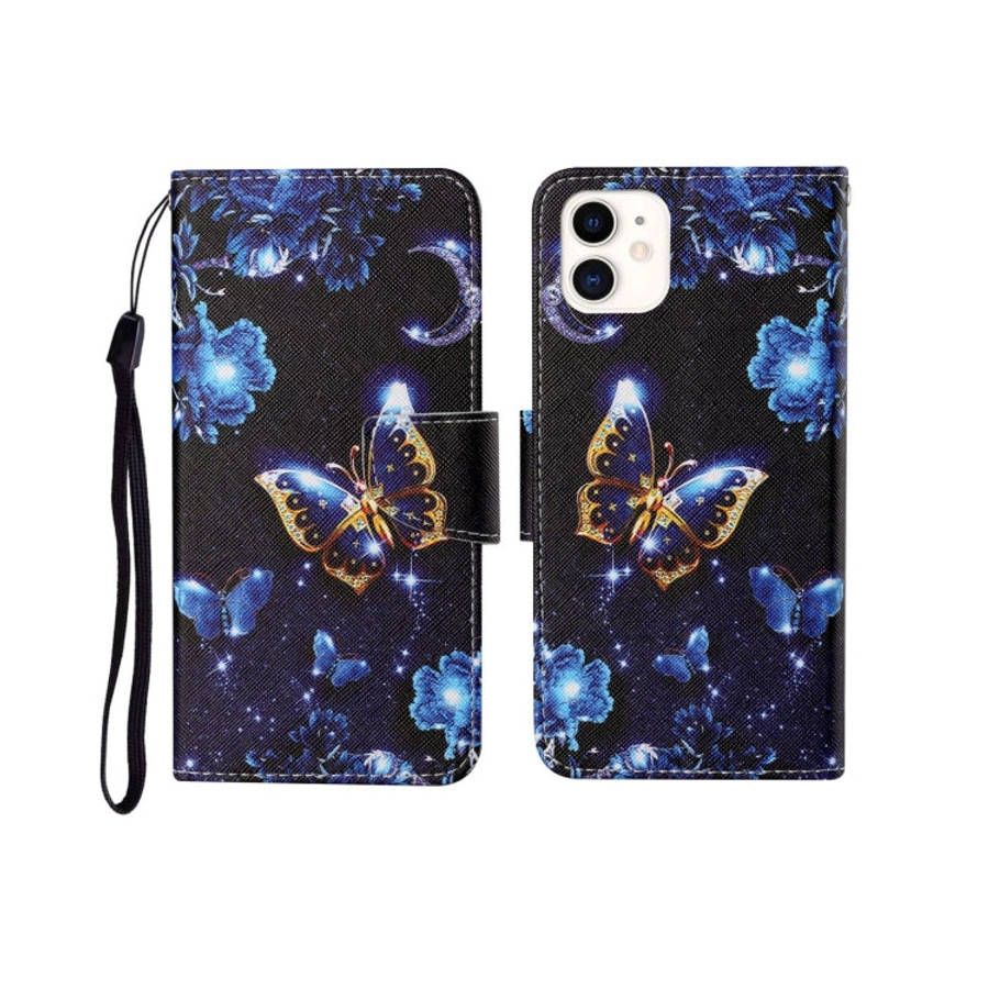 Painted Pattern Horizontal Flip Leathe Case, For iPhone 11, For iPhone 11 Pro, For iPhone 11 Pro Max