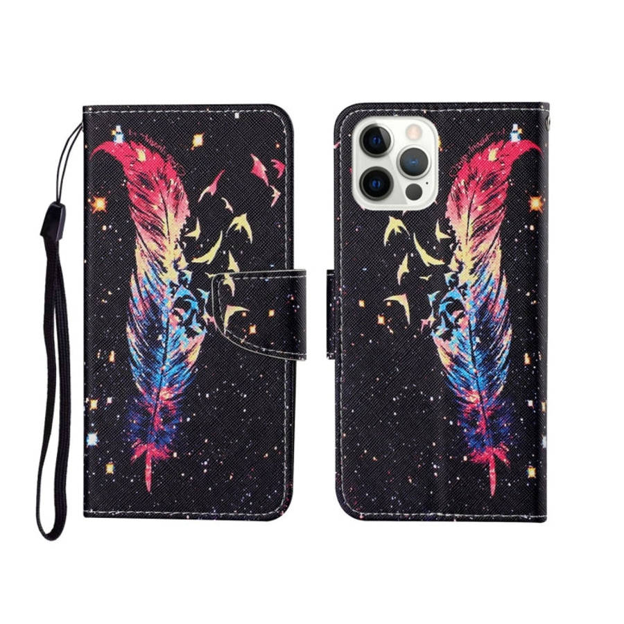 Painted Pattern Horizontal Flip Leathe Case, For iPhone 12 mini, For iPhone 12/12 Pro, For iPhone...