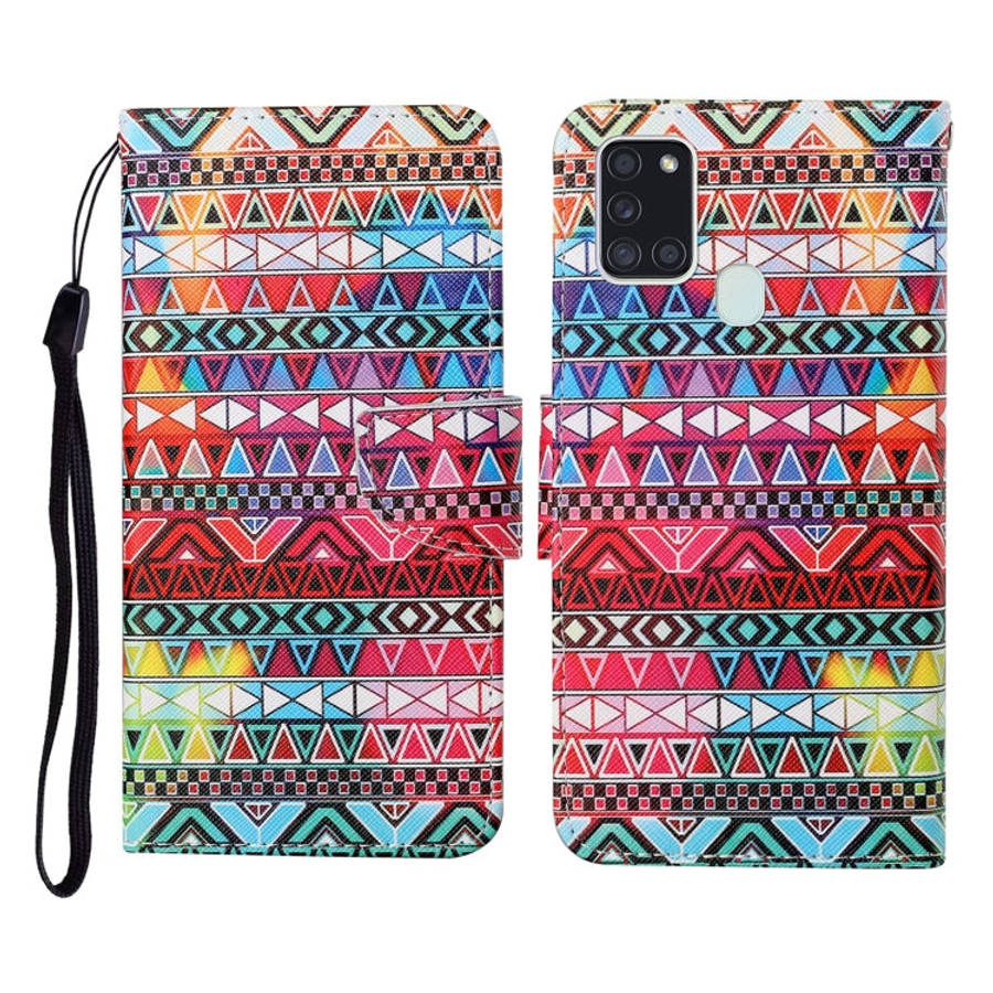 Colored Drawing Pattern Horizontal Flip Leather Case with Holder & Card Slots & Wallet & Lanyard,...