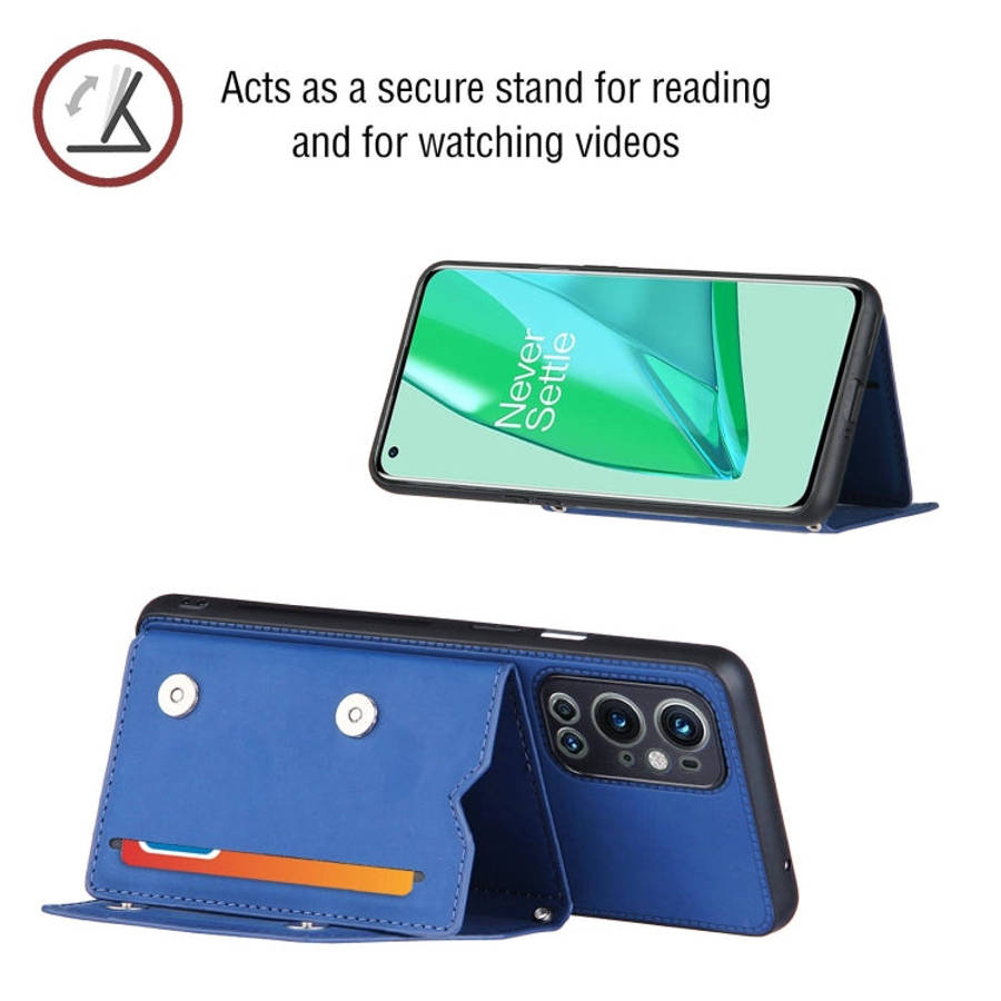 Skin Feel PU + TPU + PC Back Cover Shockproof Case with Card Slots & Holder & Photo Frame, For On...