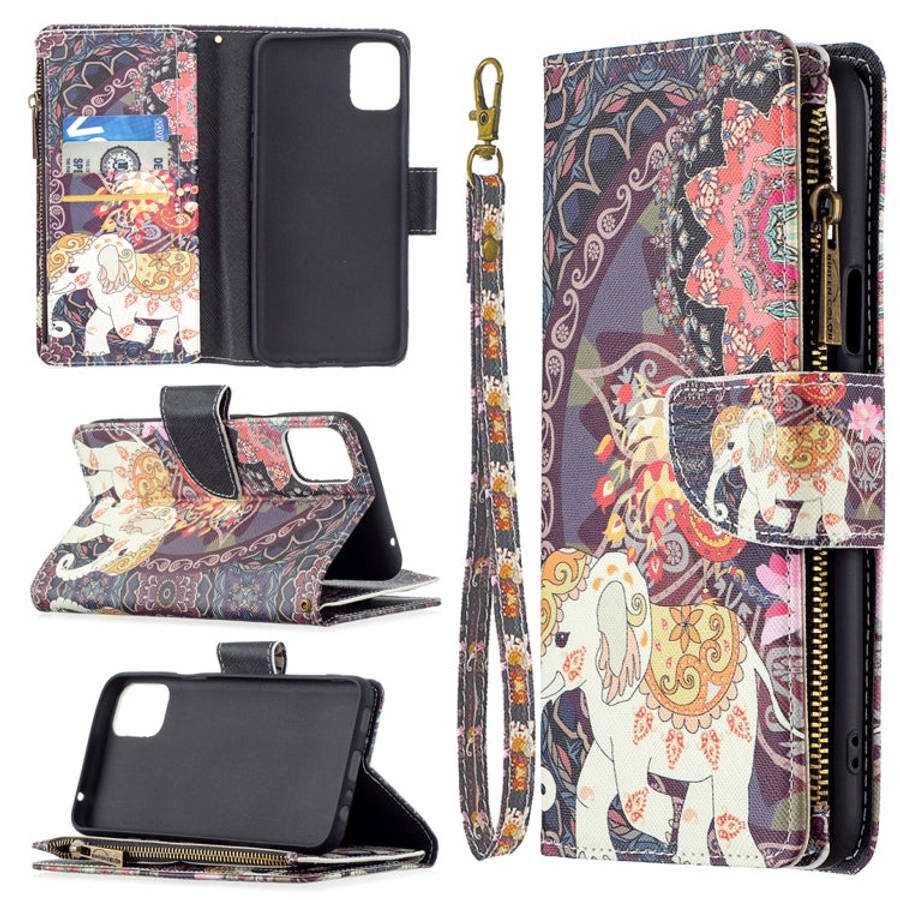 Colored Drawing Pattern Zipper Horizontal Flip Leather Case with Holder & Card Slots & Wallet, Fo...