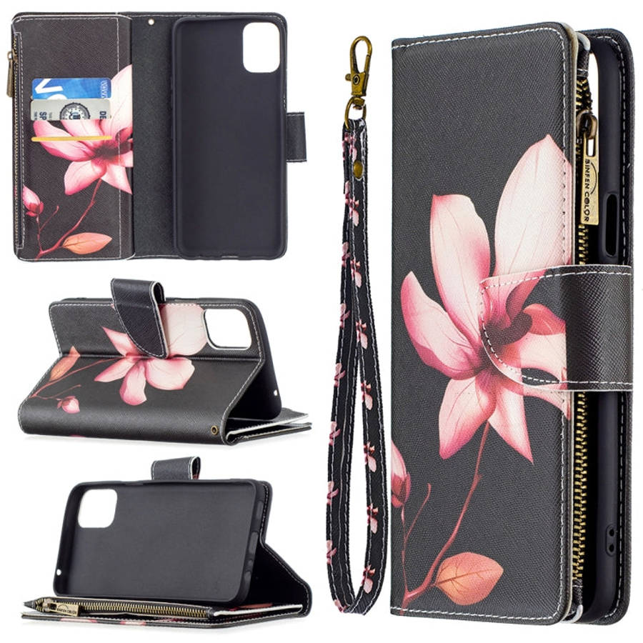 Colored Drawing Pattern Zipper Horizontal Flip Leather Case with Holder & Card Slots & Wallet, Fo...