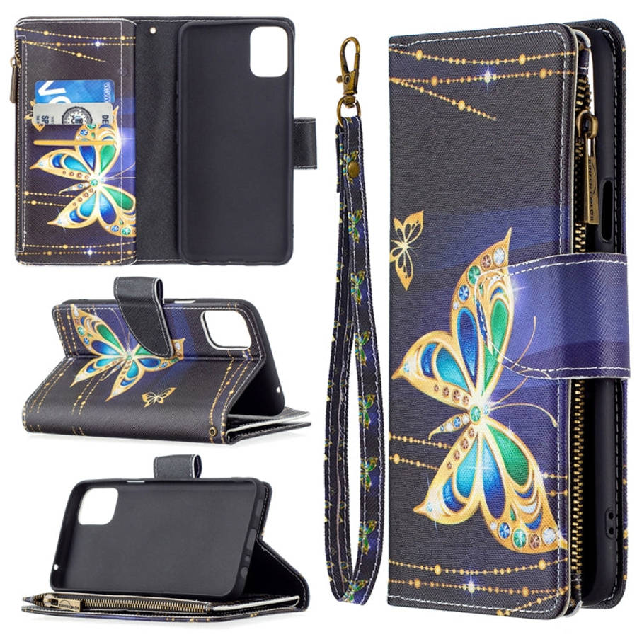 Colored Drawing Pattern Zipper Horizontal Flip Leather Case with Holder & Card Slots & Wallet, Fo...