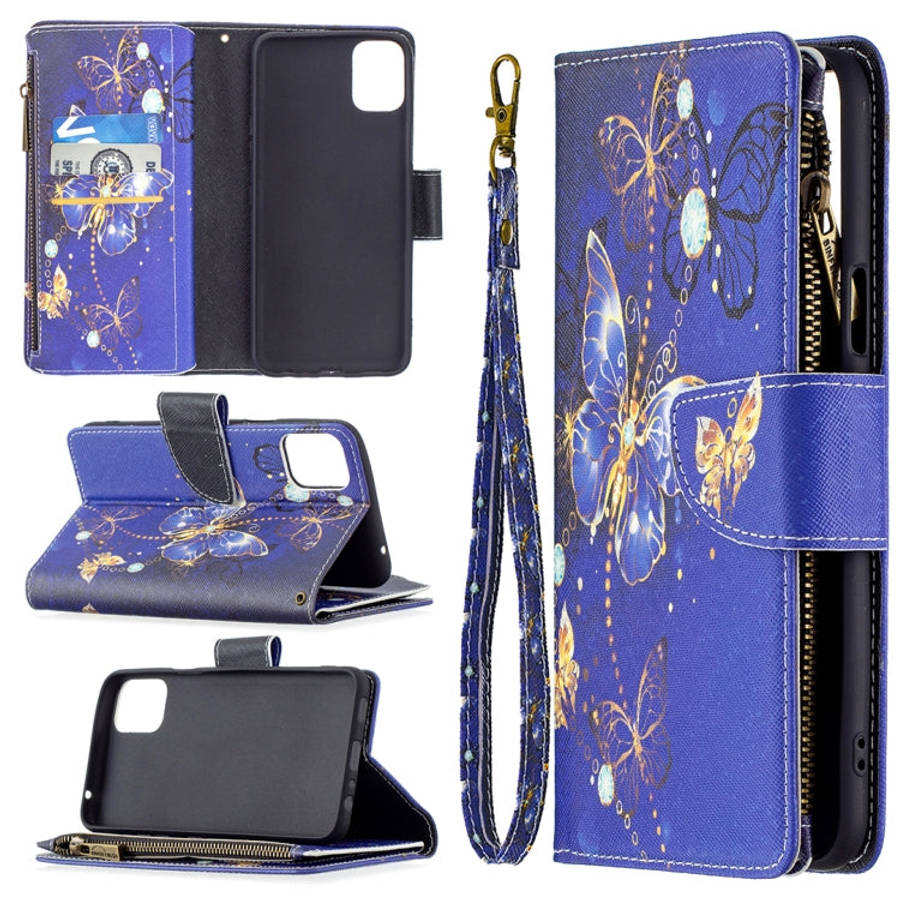 Colored Drawing Pattern Zipper Horizontal Flip Leather Case with Holder & Card Slots & Wallet, Fo...