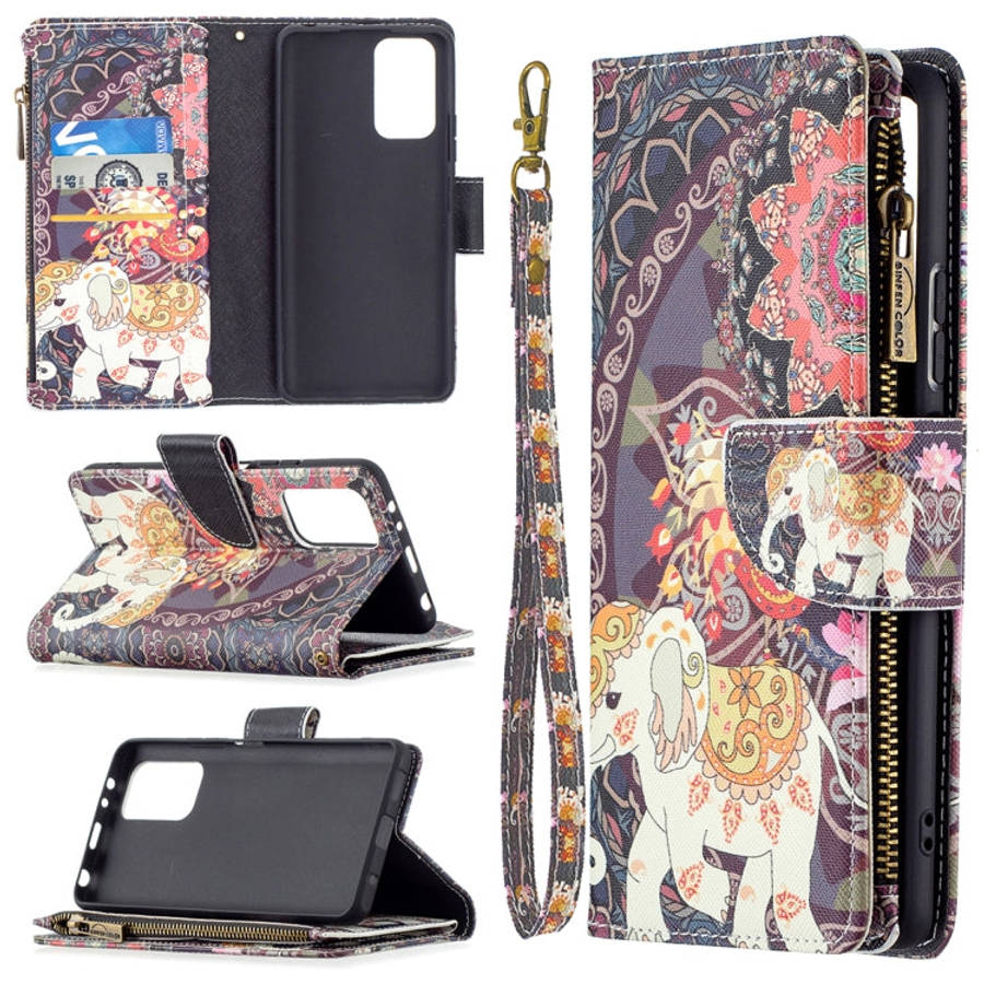 Colored Drawing Pattern Zipper Horizontal Flip Leather Case with Holder & Card Slots & Wallet, Fo...