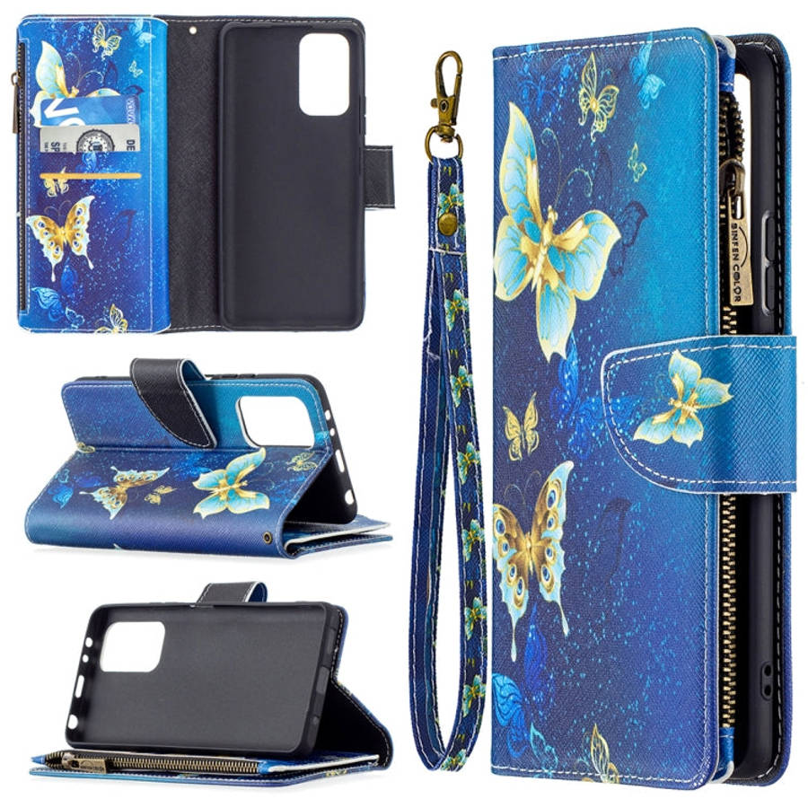 Colored Drawing Pattern Zipper Horizontal Flip Leather Case with Holder & Card Slots & Wallet, Fo...