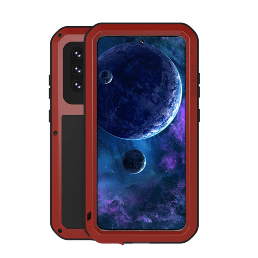 LOVE MEI Metal Shockproof Waterproof Dustproof Protective Case with Glass, For Samsung Galaxy A32...