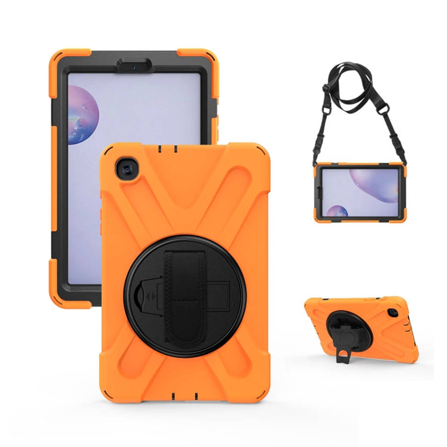 Shockproof Colorful Silicone + PC Protective Case with Holder & Shoulder Strap & Hand Strap, For ...