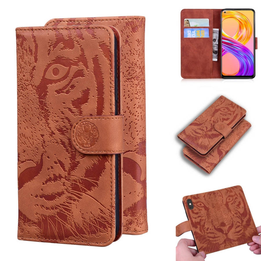 Tiger Embossing Pattern Horizontal Flip Leather Case with Holder & Card Slots & Wallet, For OPPO ...