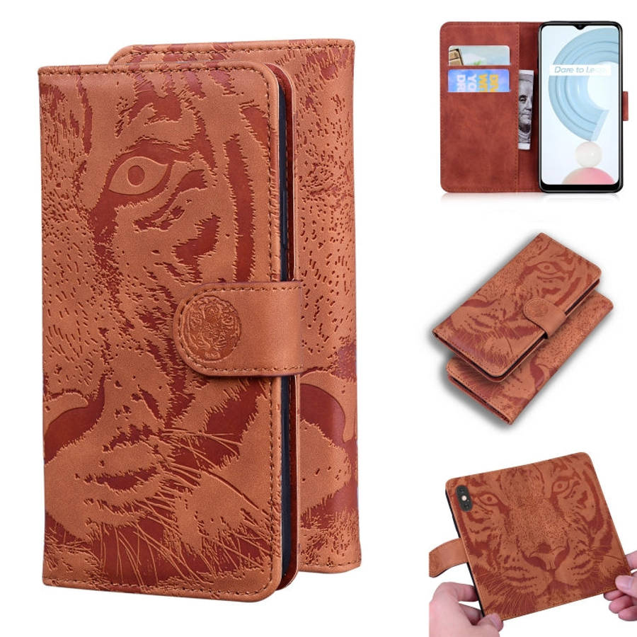 Tiger Embossing Pattern Horizontal Flip Leather Case with Holder & Card Slots & Wallet, For OPPO ...