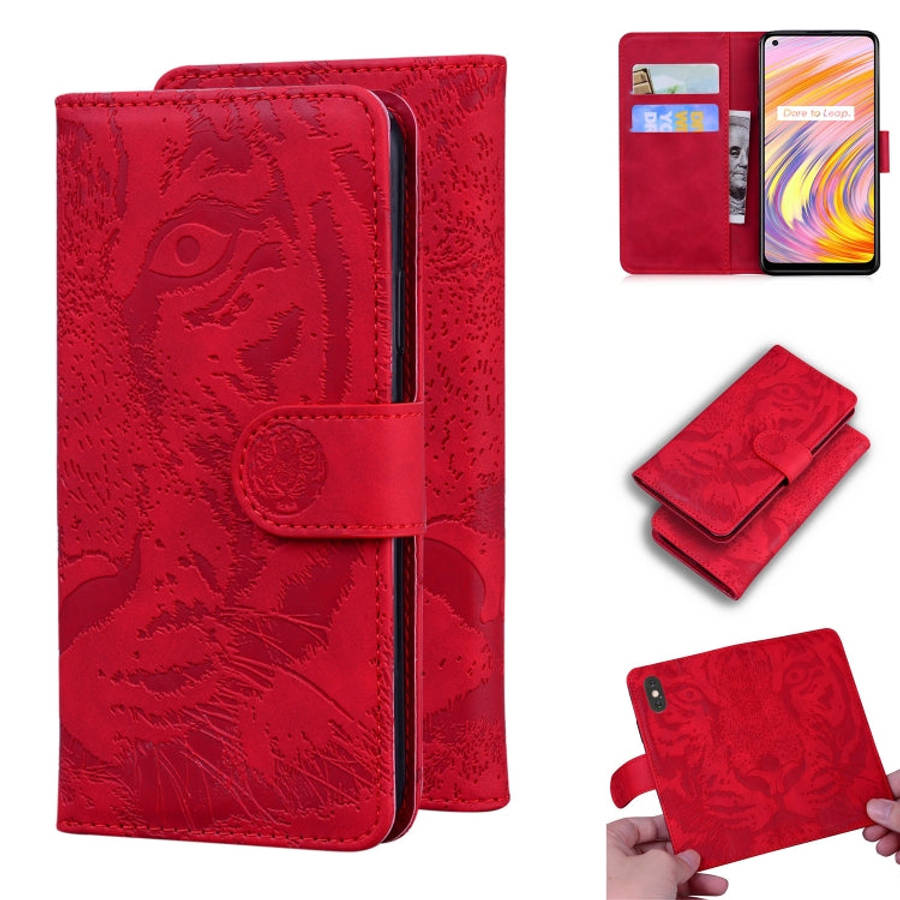 Tiger Embossing Pattern Horizontal Flip Leather Case with Holder & Card Slots & Wallet, For OPPO ...