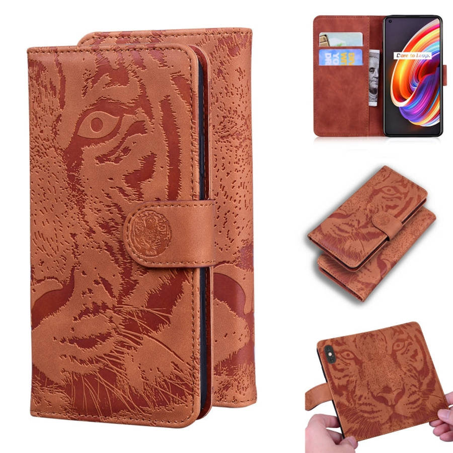 Tiger Embossing Pattern Horizontal Flip Leather Case with Holder & Card Slots & Wallet, For OPPO ...