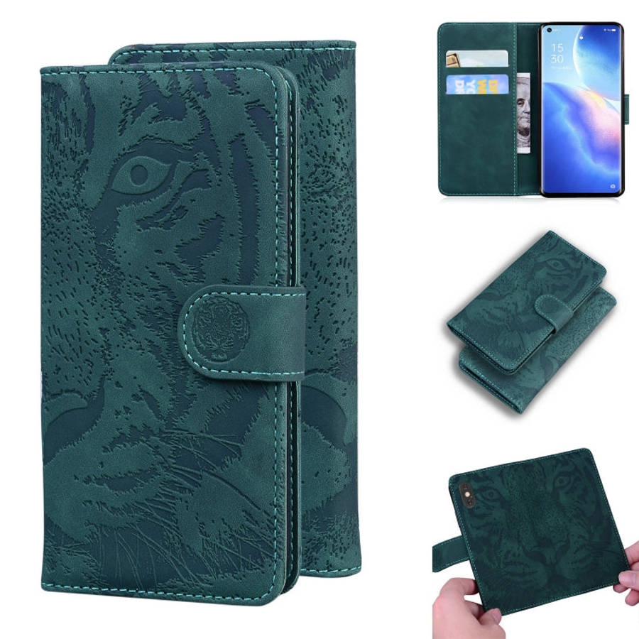 Tiger Embossing Pattern Horizontal Flip Leather Case with Holder & Card Slots & Wallet, For OPPO ...