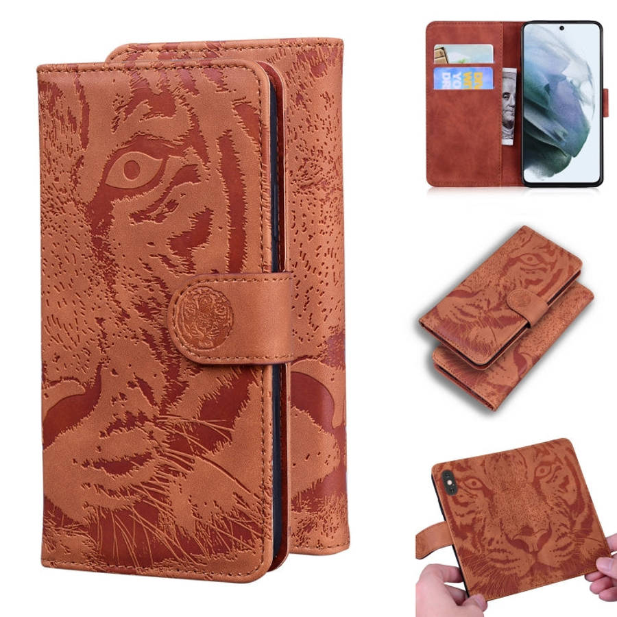 Tiger Embossing Pattern Horizontal Flip Leather Case with Holder & Card Slots & Wallet, For OPPO ...