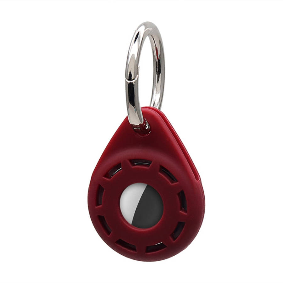 Silica Gel Anti-scratch Shockproof Protective Cover Soft Case with Keychain Ring Loop, For AirTag