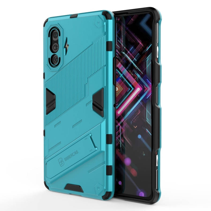 Punk Armor 2 in 1 PC + TPU Shockproof Case with Invisible Holder, For Xiaomi Redmi K40 Gaming, Fo...
