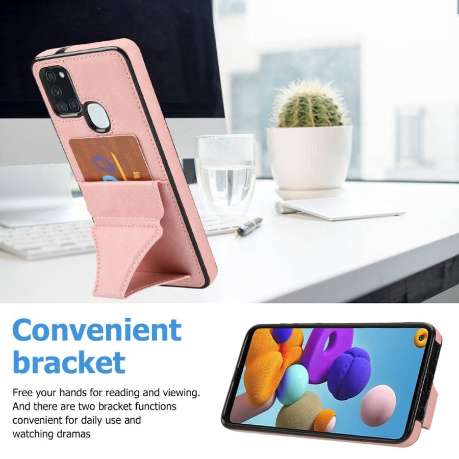 Ultra-thin Shockproof Protective Case with Holder, For Samsung Galaxy A21s, For Samsung Galaxy A3...