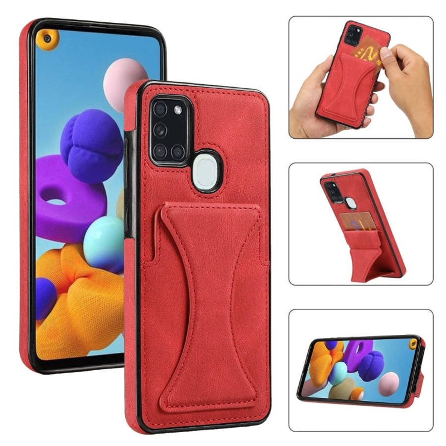 Ultra-thin Shockproof Protective Case with Holder, For Samsung Galaxy A21s, For Samsung Galaxy A3...