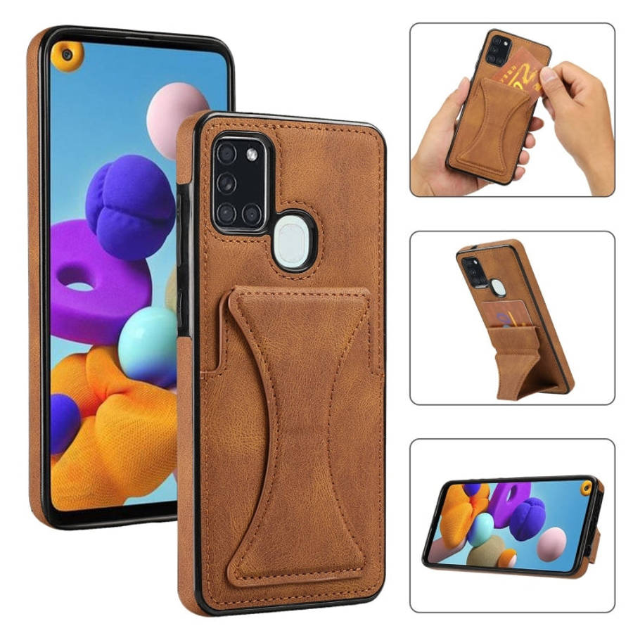Ultra-thin Shockproof Protective Case with Holder, For Samsung Galaxy A21s, For Samsung Galaxy A3...