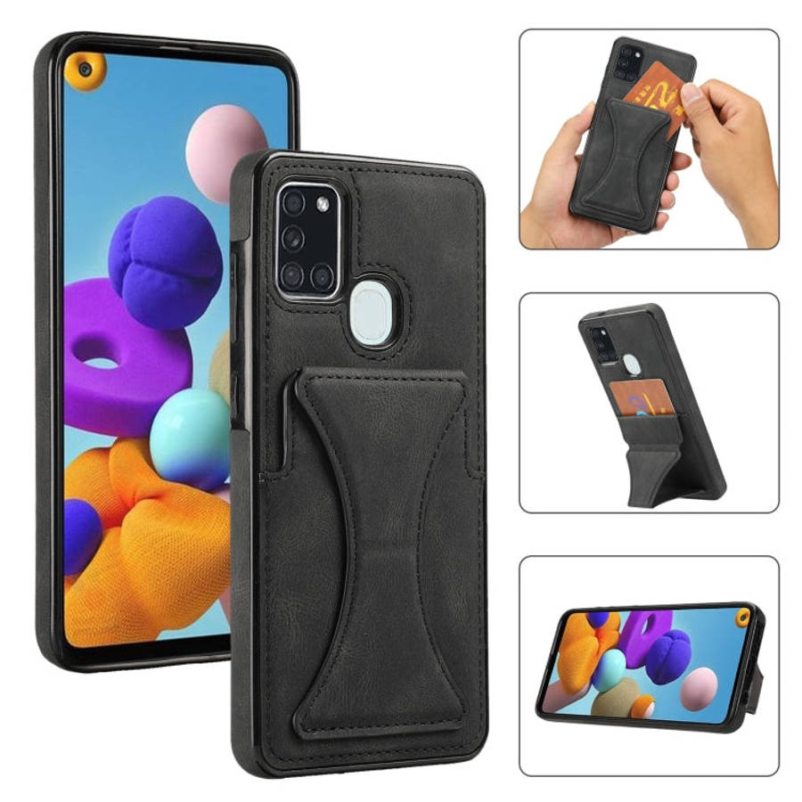 Ultra-thin Shockproof Protective Case with Holder, For Samsung Galaxy A21s, For Samsung Galaxy A3...