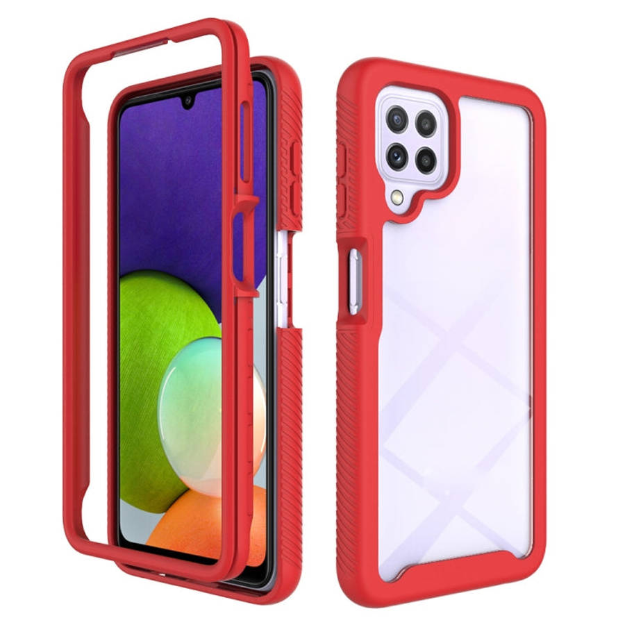 Starry Sky Solid Color Series Shockproof PC + TPU Case, For Samsung Galaxy A22 4G