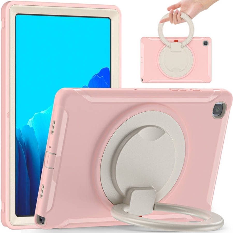 Shocproof Silicone + PC Protective Case with 360 Degree Rotation Foldable Handle Grip Holder & Pe...