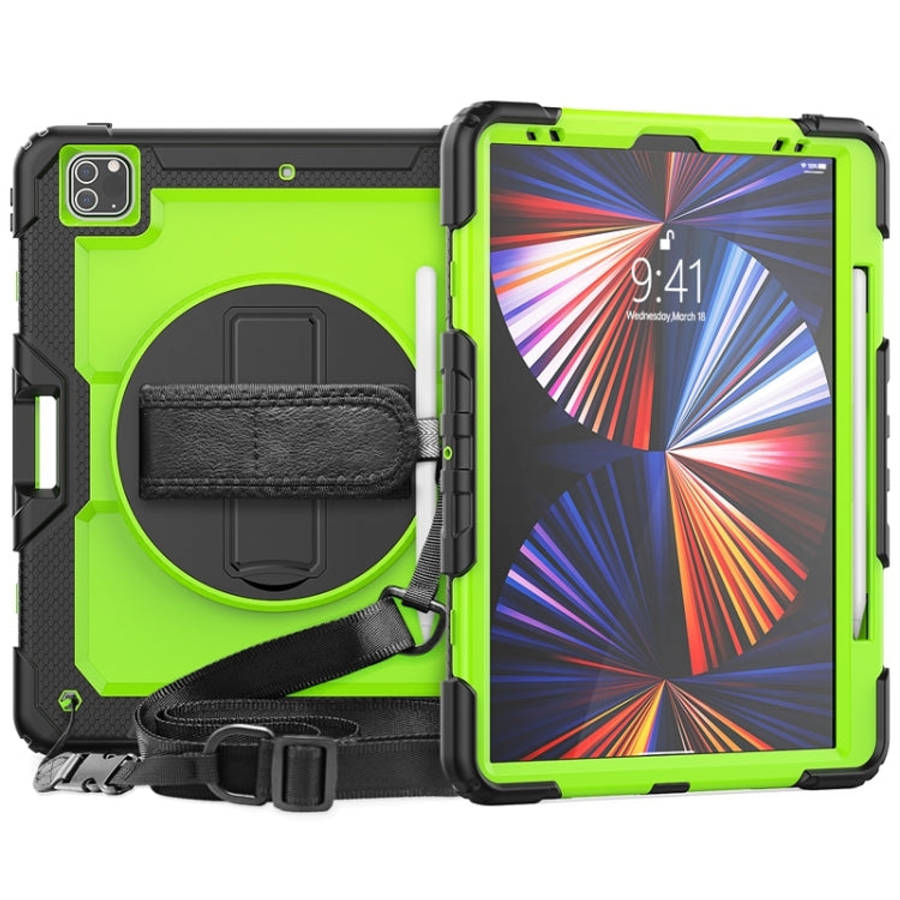 Shockproof Colorful Silicone + PC Protective Case with Holder & Shoulder Strap & Hand Strap & Pen...