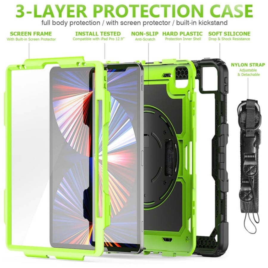Shockproof Colorful Silicone + PC Protective Case with Holder & Shoulder Strap & Hand Strap & Pen...