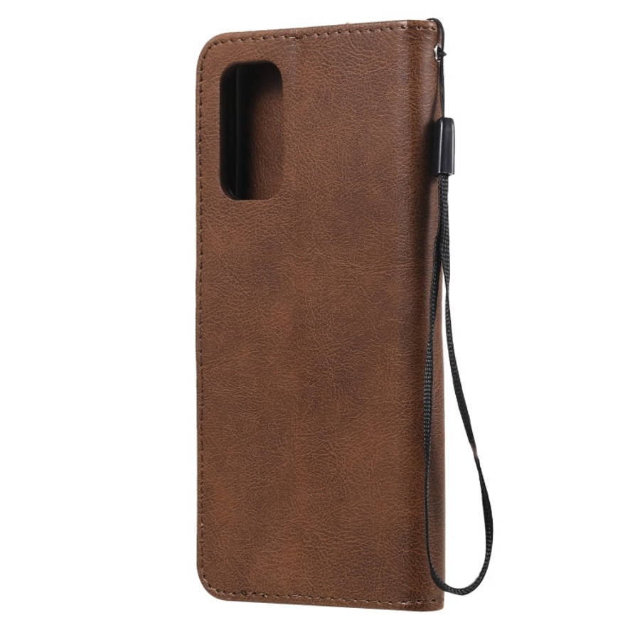 Solid Color Horizontal Flip Protective Leather Case with Holder & Card Slots & Wallet & Photo Fra...