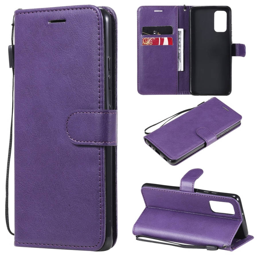 Solid Color Horizontal Flip Protective Leather Case with Holder & Card Slots & Wallet & Photo Fra...
