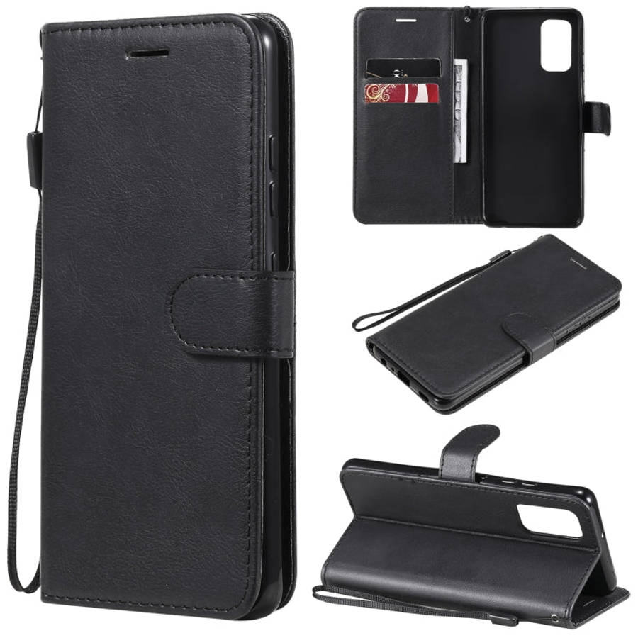 Solid Color Horizontal Flip Protective Leather Case with Holder & Card Slots & Wallet & Photo Fra...