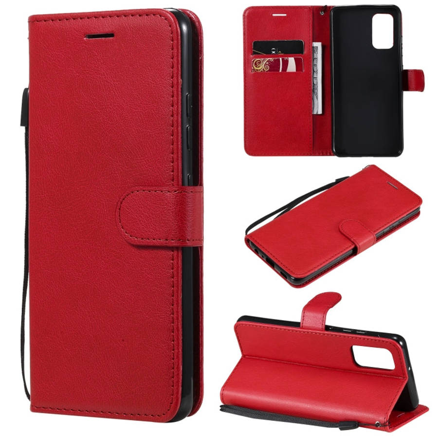 Solid Color Horizontal Flip Protective Leather Case with Holder & Card Slots & Wallet & Photo Fra...