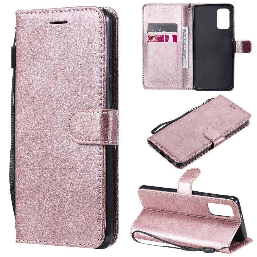 Solid Color Horizontal Flip Protective Leather Case with Holder & Card Slots & Wallet & Photo Fra...