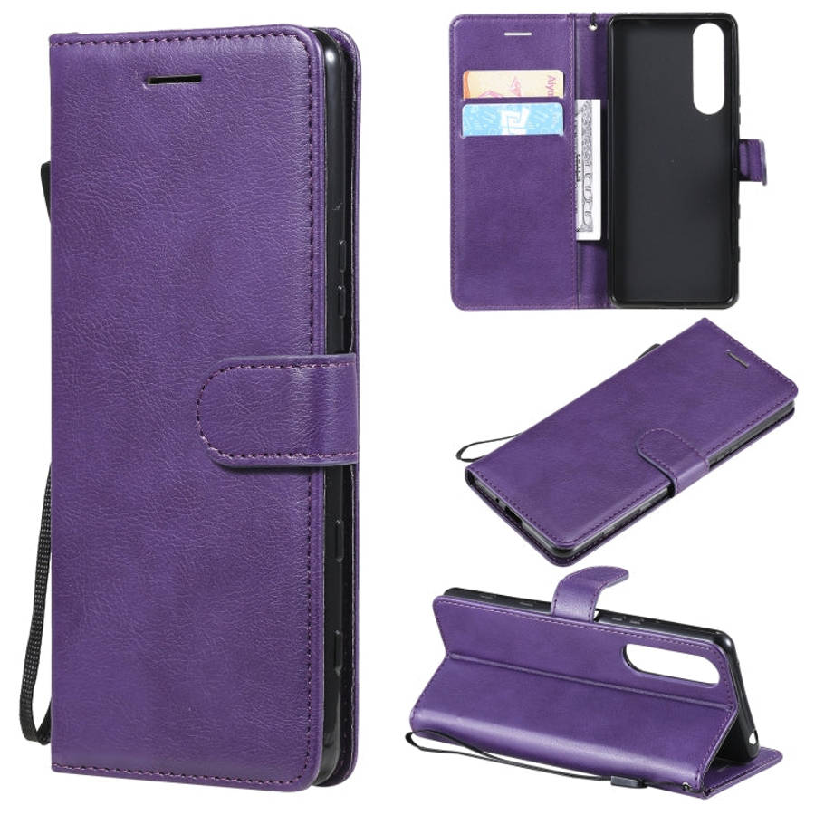 Solid Color Horizontal Flip Protective Leather Case with Holder & Card Slots & Wallet & Photo Fra...