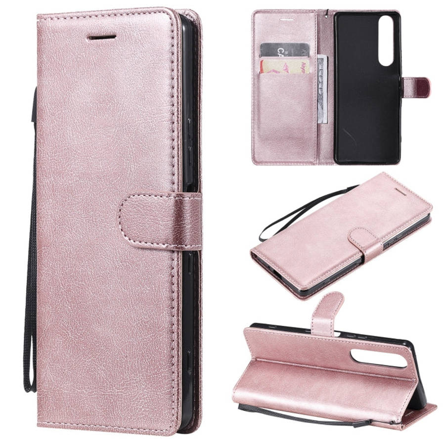 Solid Color Horizontal Flip Protective Leather Case with Holder & Card Slots & Wallet & Photo Fra...