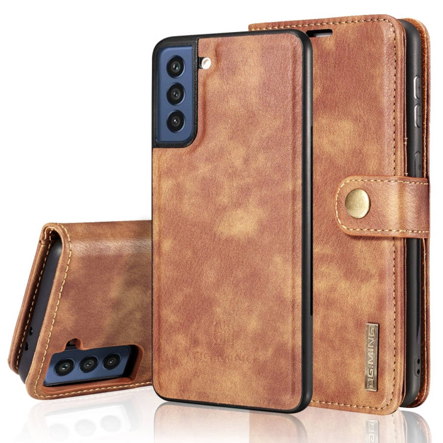 DG.MING Crazy Horse Texture Flip Detachable Magnetic Leather Case with Holder & Card Slots & Wall...