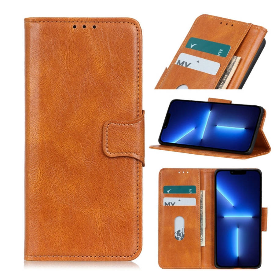 Mirren Crazy Horse Texture Horizontal Flip Leather Case with Holder & Card Slots & Wallet, For iP...