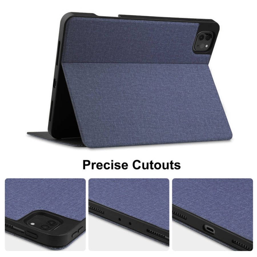 Cloth Texture TPU Horizontal Flip Leather Case with Pen Slot & Holder, For iPad Pro 11 inch 2021 ...