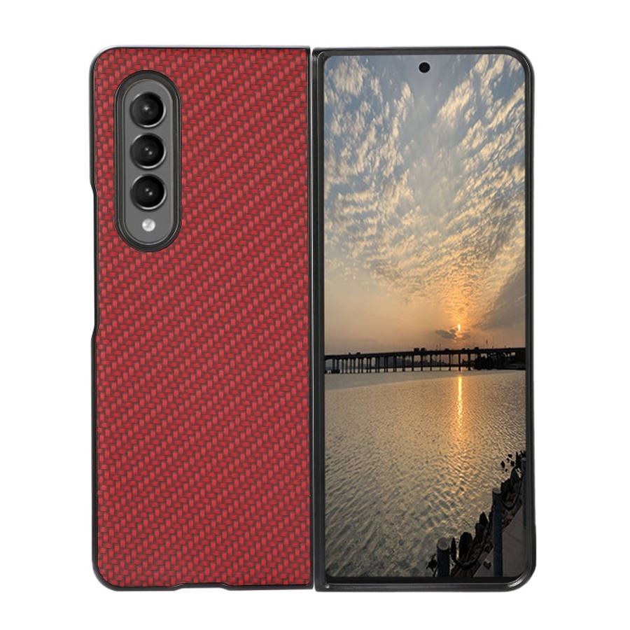 Carbon Fiber Texture Shockproof Protective Case, For Samsung Galaxy Z Fold3 5G