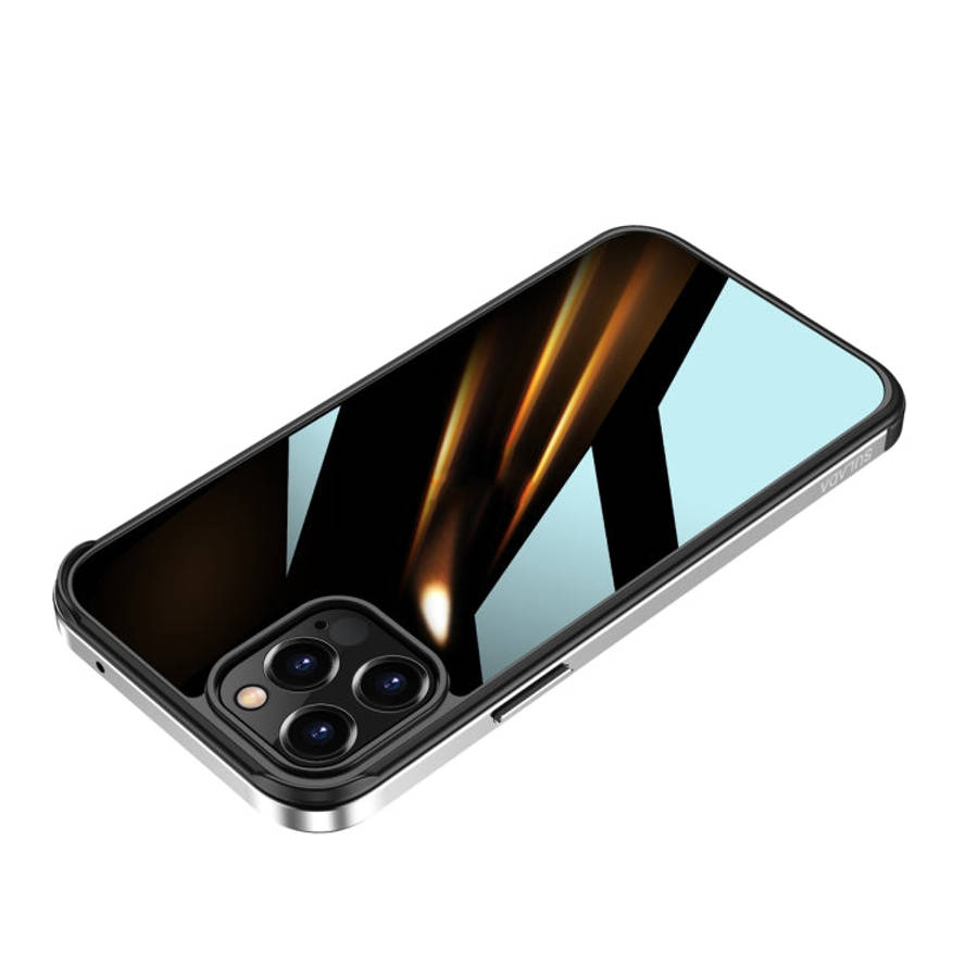 SULADA Shockproof Aviation Aluminum Metal Frame + Nano Glass + TPU Protective Case, For iPhone 11...