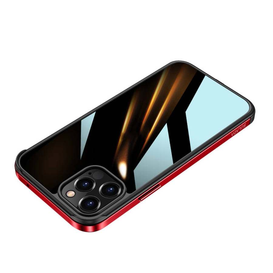 SULADA Shockproof Aviation Aluminum Metal Frame + Nano Glass + TPU Protective Case, For iPhone 11...