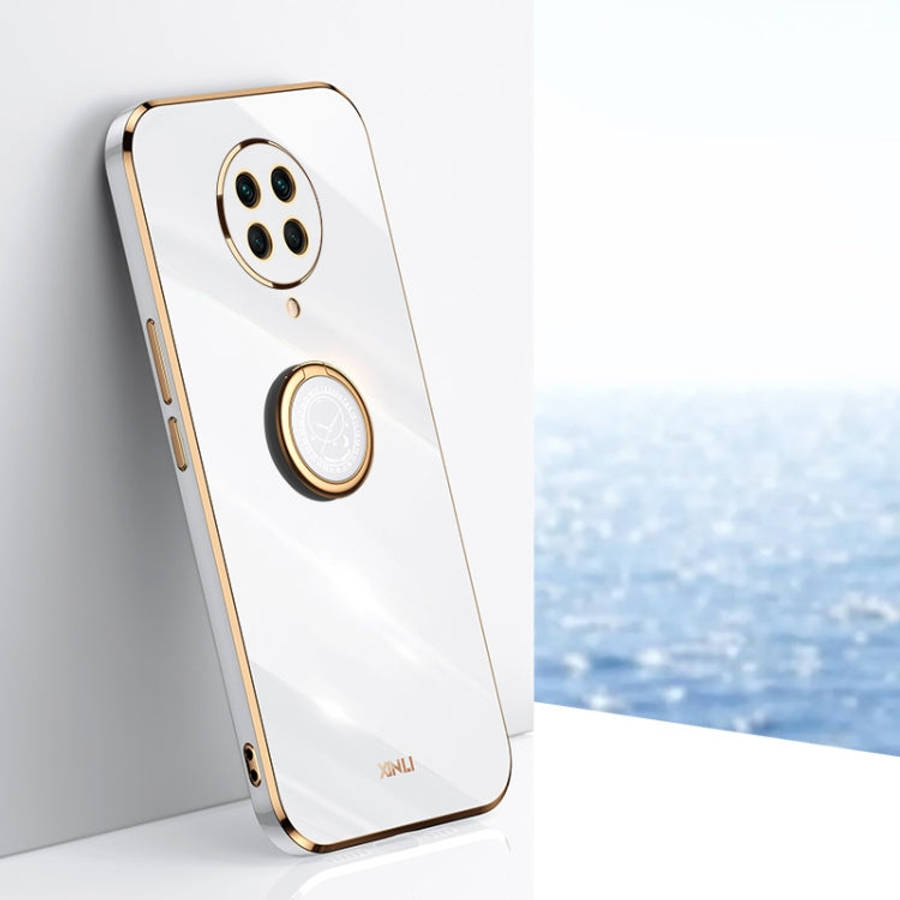 XINLI Straight Edge 6D Electroplate TPU Phone Case with Ring Holder, For Xiaomi Mi 11 Lite, For X...
