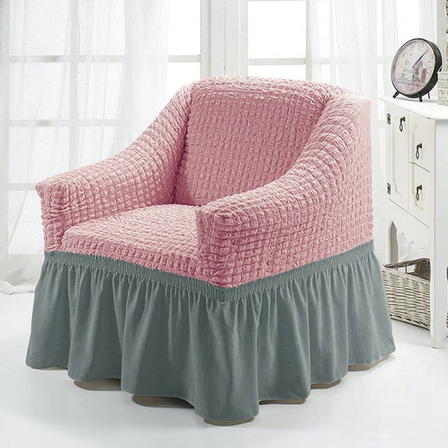 Four Seasons Universal Elastic Full Coverage Skirt Style Sofa Cover, Size: Single S 90-140cm
